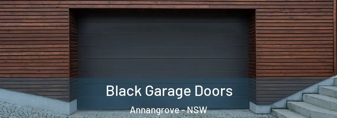  Black Garage Doors Annangrove - NSW