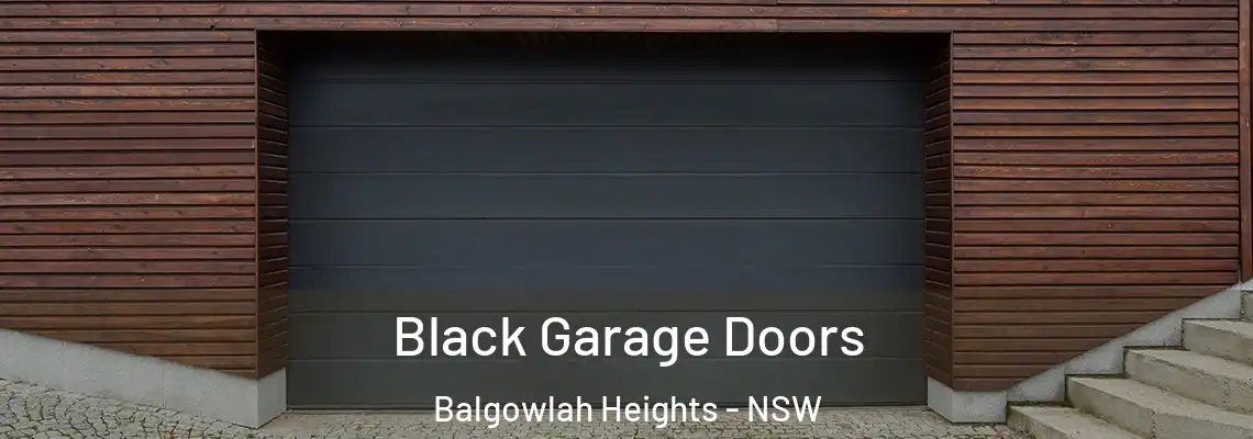  Black Garage Doors Balgowlah Heights - NSW