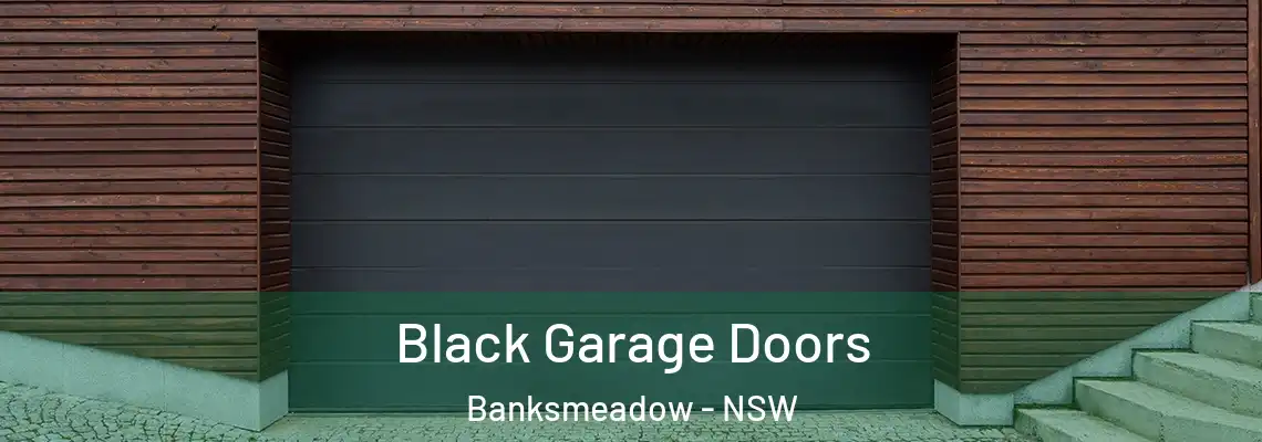  Black Garage Doors Banksmeadow - NSW