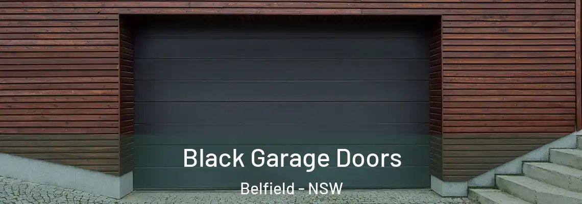  Black Garage Doors Belfield - NSW