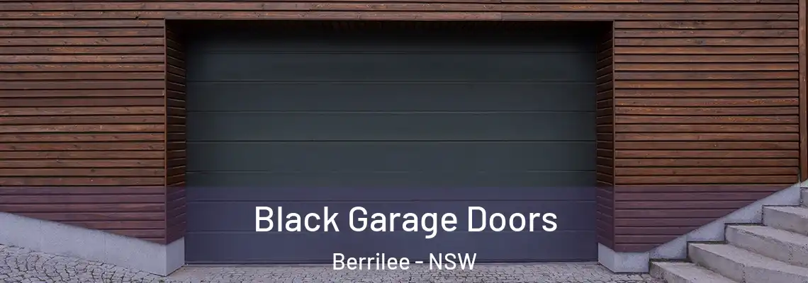  Black Garage Doors Berrilee - NSW