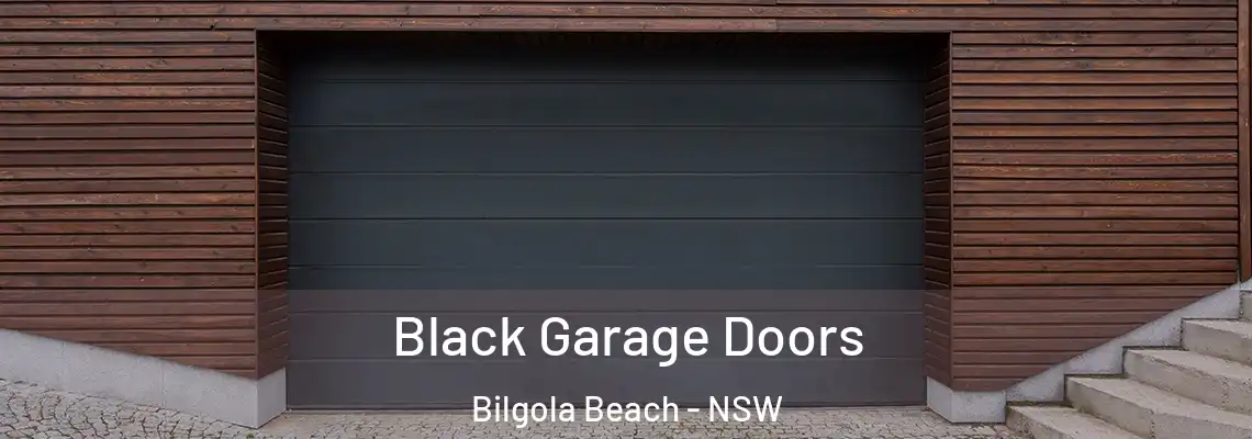 Black Garage Doors Bilgola Beach - NSW