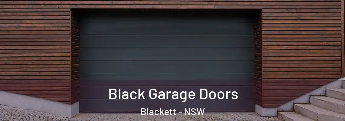  Black Garage Doors Blackett - NSW