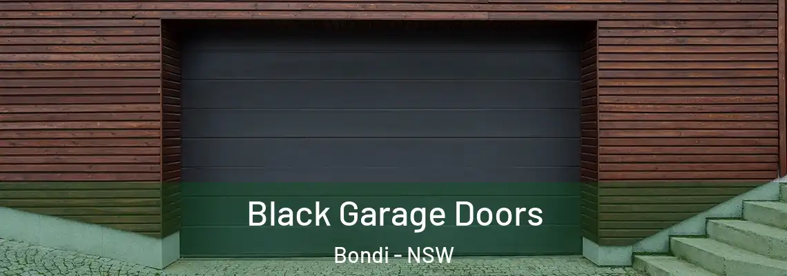  Black Garage Doors Bondi - NSW