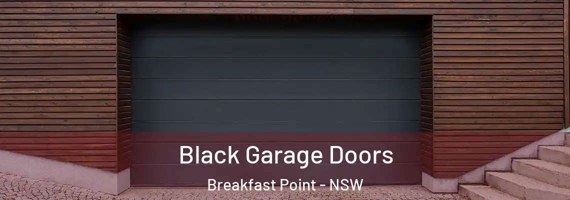  Black Garage Doors Breakfast Point - NSW