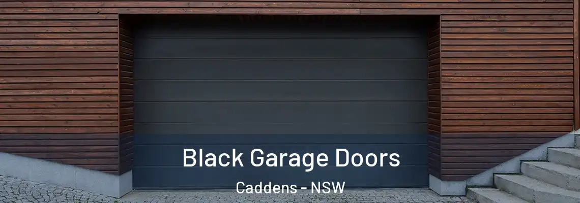  Black Garage Doors Caddens - NSW