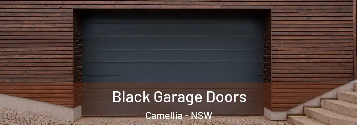  Black Garage Doors Camellia - NSW