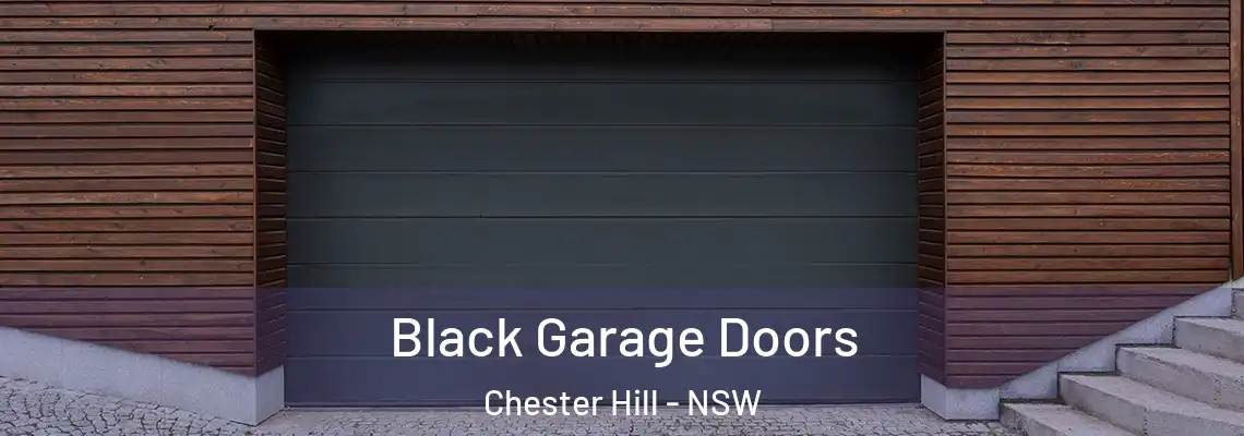 Black Garage Doors Chester Hill - NSW