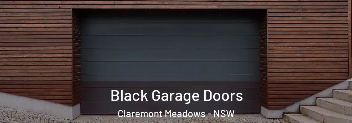  Black Garage Doors Claremont Meadows - NSW