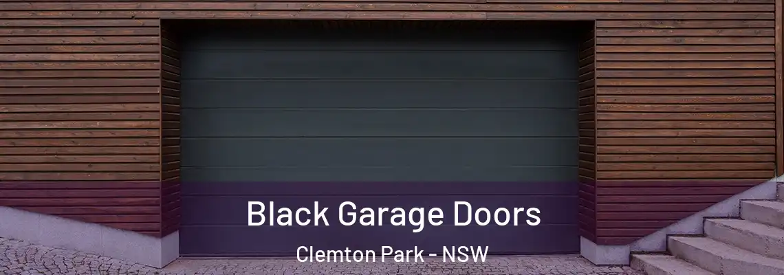  Black Garage Doors Clemton Park - NSW