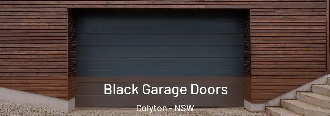  Black Garage Doors Colyton - NSW