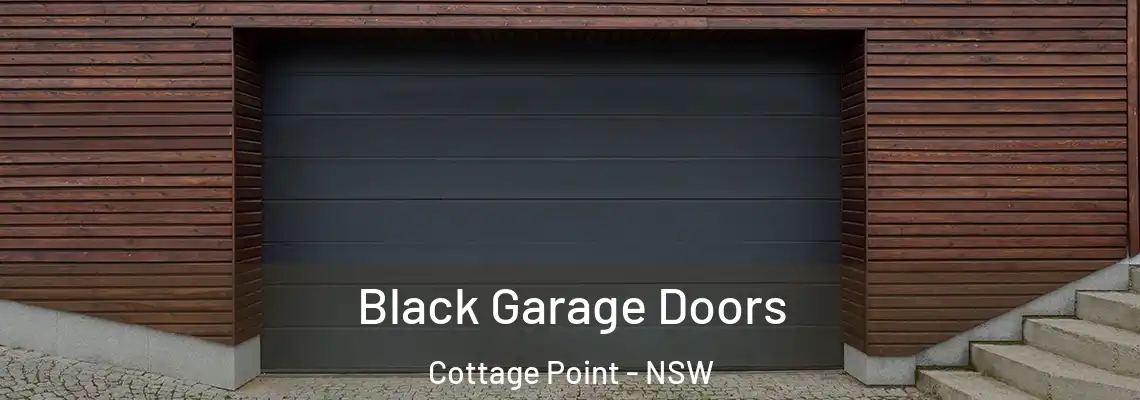  Black Garage Doors Cottage Point - NSW