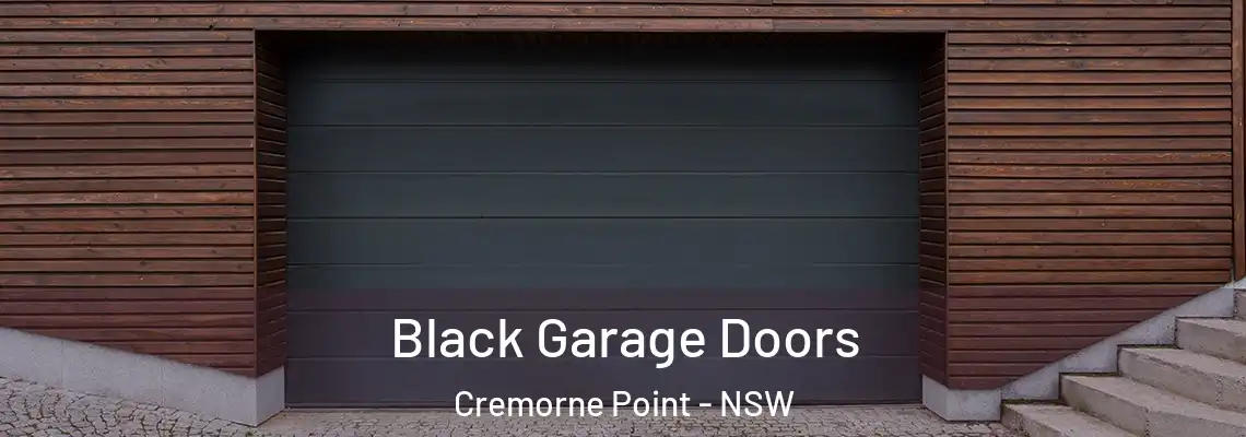  Black Garage Doors Cremorne Point - NSW