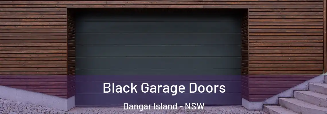  Black Garage Doors Dangar Island - NSW