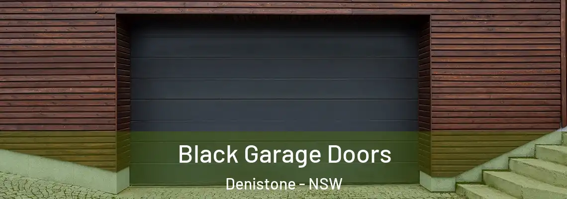  Black Garage Doors Denistone - NSW