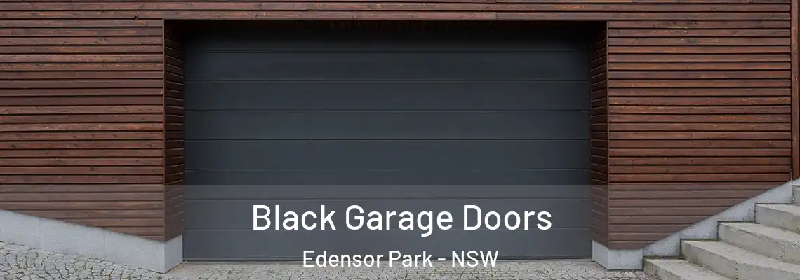  Black Garage Doors Edensor Park - NSW
