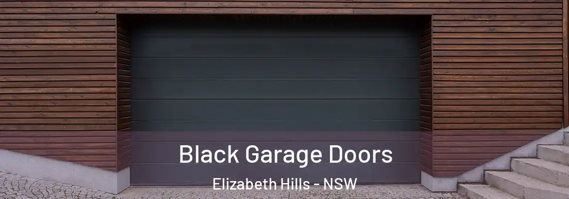  Black Garage Doors Elizabeth Hills - NSW