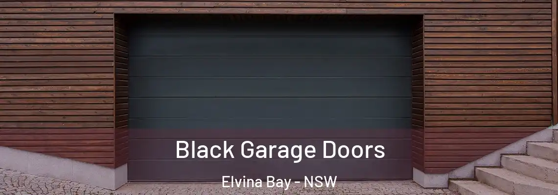  Black Garage Doors Elvina Bay - NSW