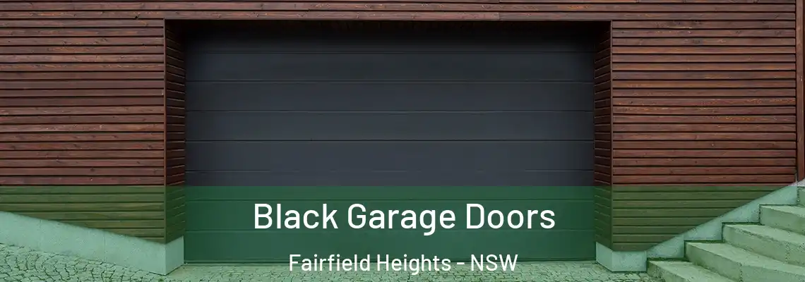  Black Garage Doors Fairfield Heights - NSW