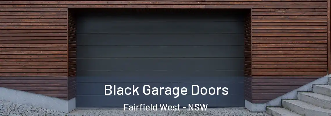  Black Garage Doors Fairfield West - NSW