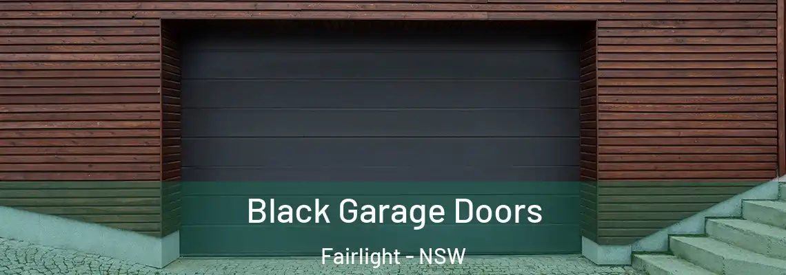 Black Garage Doors Fairlight - NSW