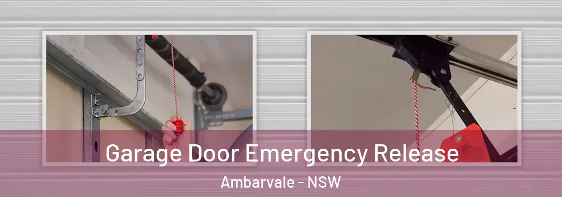  Garage Door Emergency Release Ambarvale - NSW