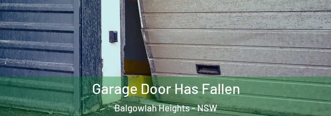  Garage Door Has Fallen Balgowlah Heights - NSW
