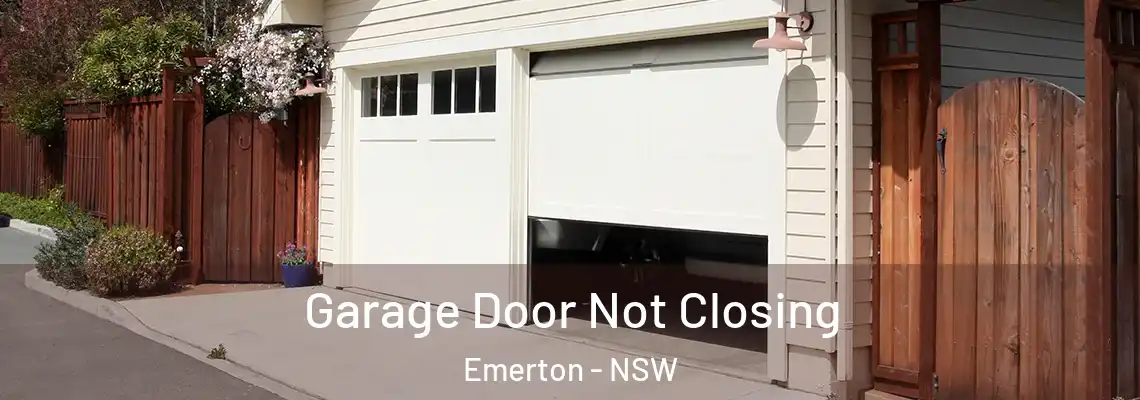 Garage Door Not Closing Emerton - NSW