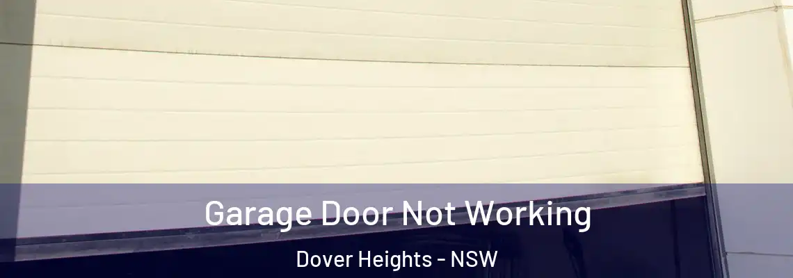 Garage Door Not Working Dover Heights - NSW