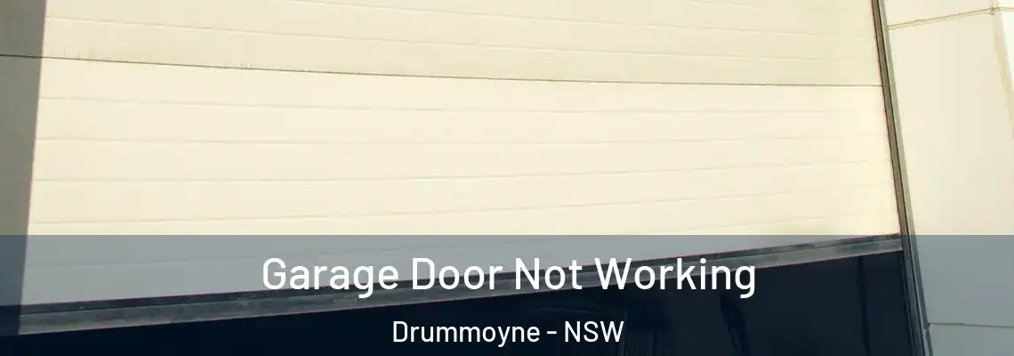  Garage Door Not Working Drummoyne - NSW