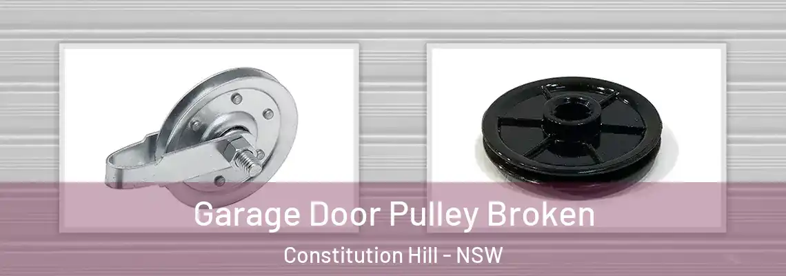  Garage Door Pulley Broken Constitution Hill - NSW