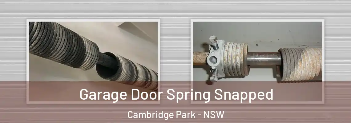  Garage Door Spring Snapped Cambridge Park - NSW