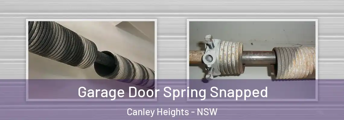 Garage Door Spring Snapped Canley Heights - NSW