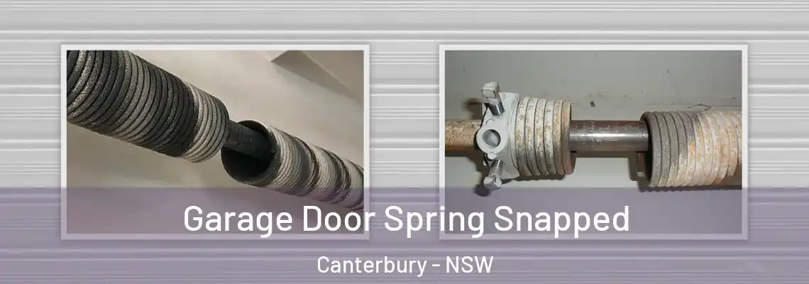  Garage Door Spring Snapped Canterbury - NSW