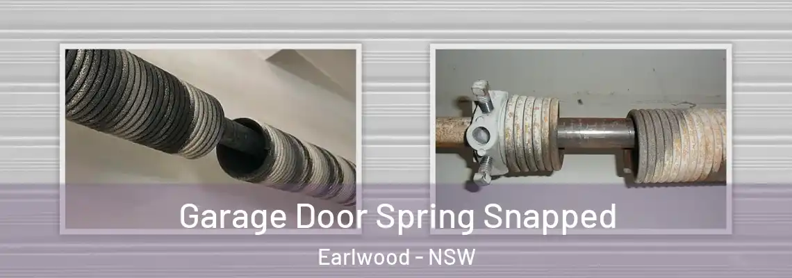  Garage Door Spring Snapped Earlwood - NSW