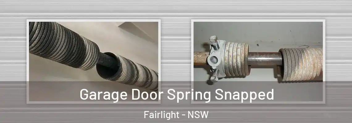  Garage Door Spring Snapped Fairlight - NSW