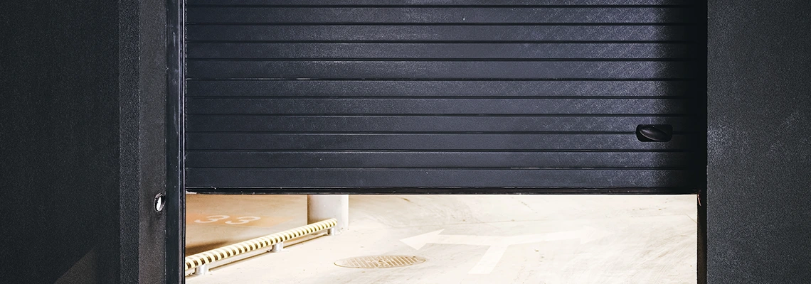 Residential Black Garage Door Installation in Croydon Park, NSW