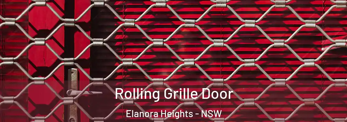  Rolling Grille Door Elanora Heights - NSW