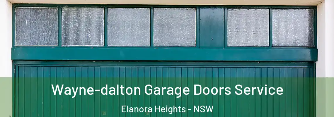  Wayne-dalton Garage Doors Service Elanora Heights - NSW